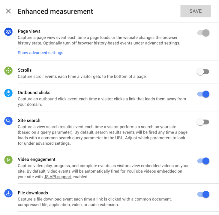 Configuration des événements dans Google Analytics 4
