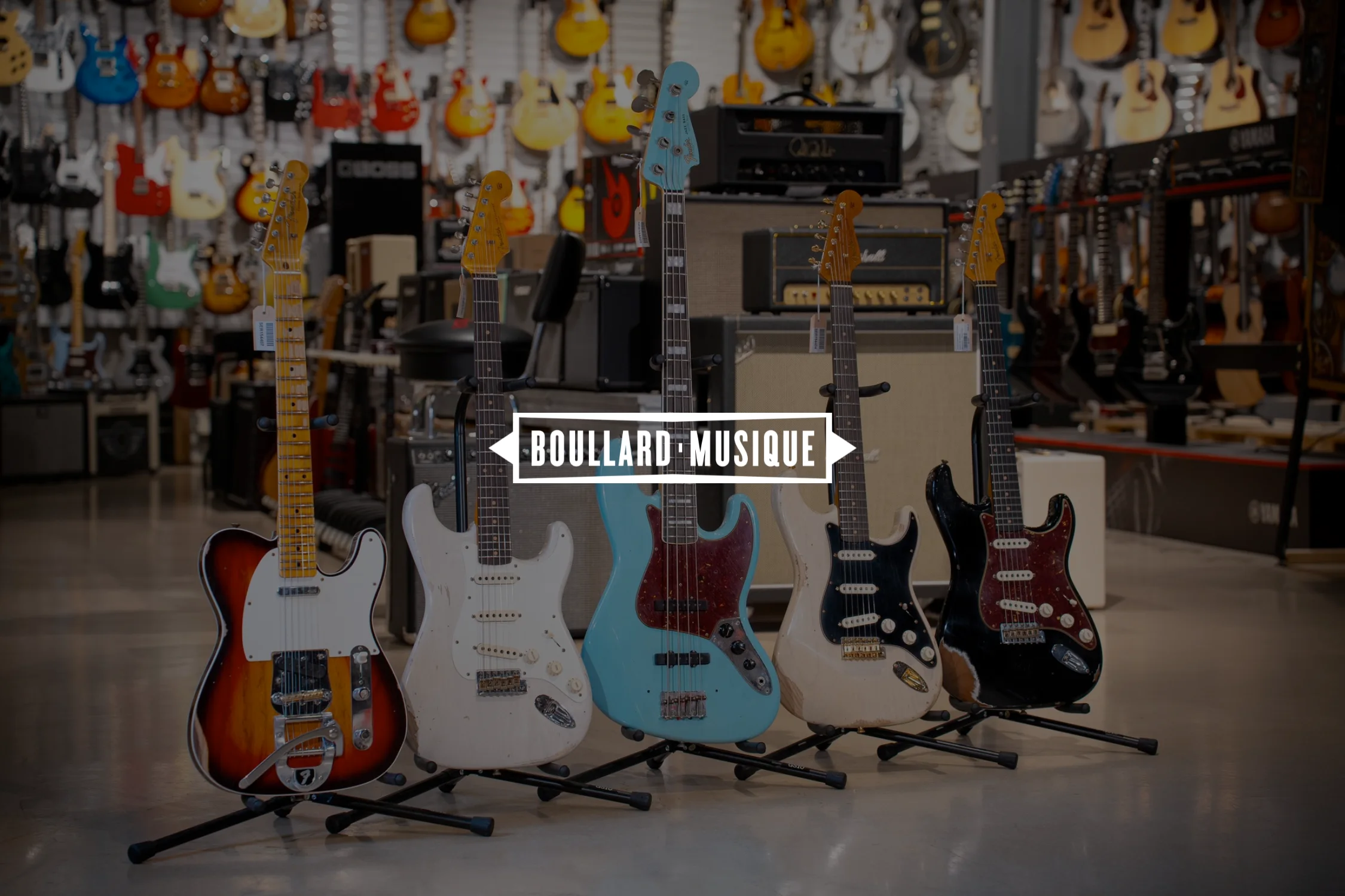 Photo du magasin Boullard Musique, magasin leader de la vente d'instruments en Suisse