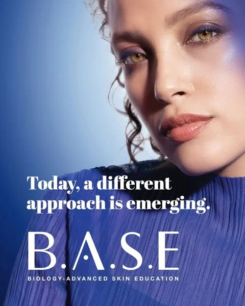 Contenu sponsorisé Meta de la campagne Laboratoires Vivacy pilotée par AGAT : visuel du programme B.A.S.E., Biology-Advanced Skin Education