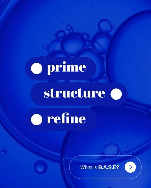 Contenu sponsorisé Meta de la campagne Laboratoires Vivacy pilotée par AGAT : les trois piliers du programme B.A.S.E., prime, structure et refine